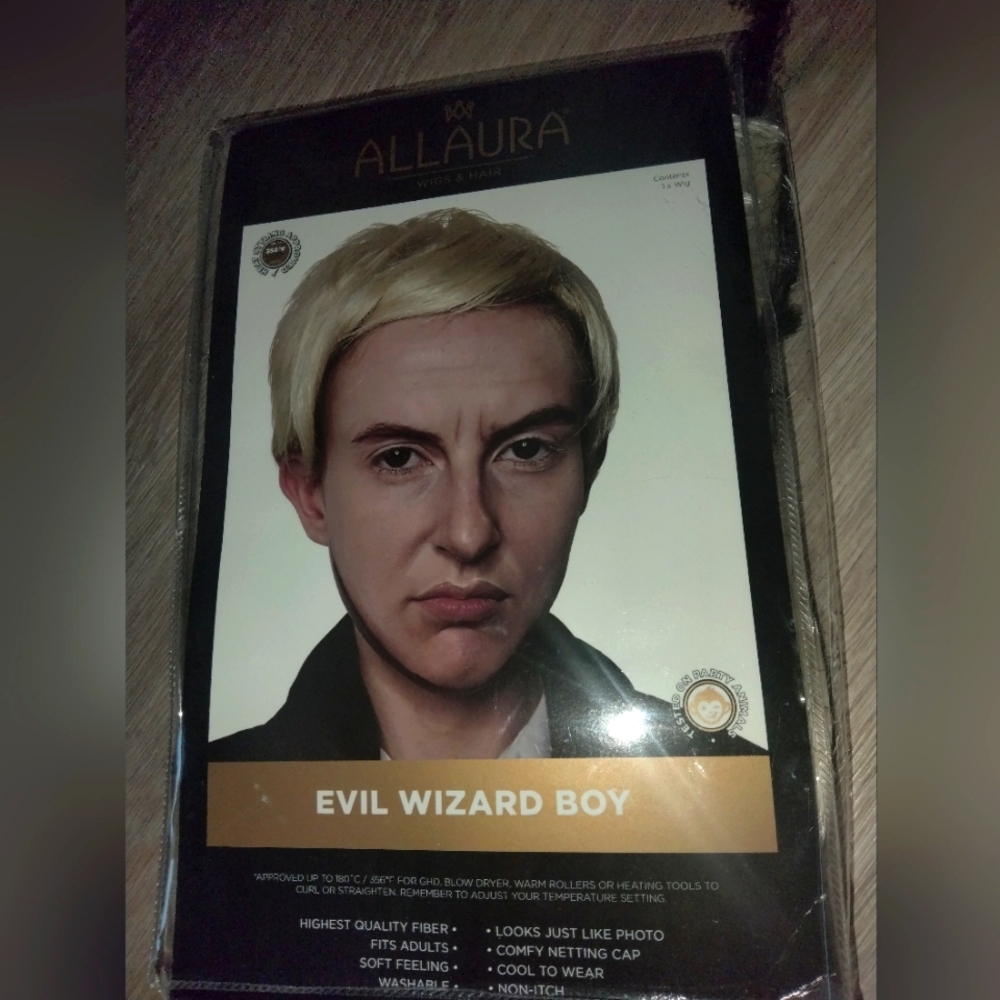 Harry Potter Draco Malfoy Blonde Wig - Halloween - Cosplay - Evil Wizard Boy